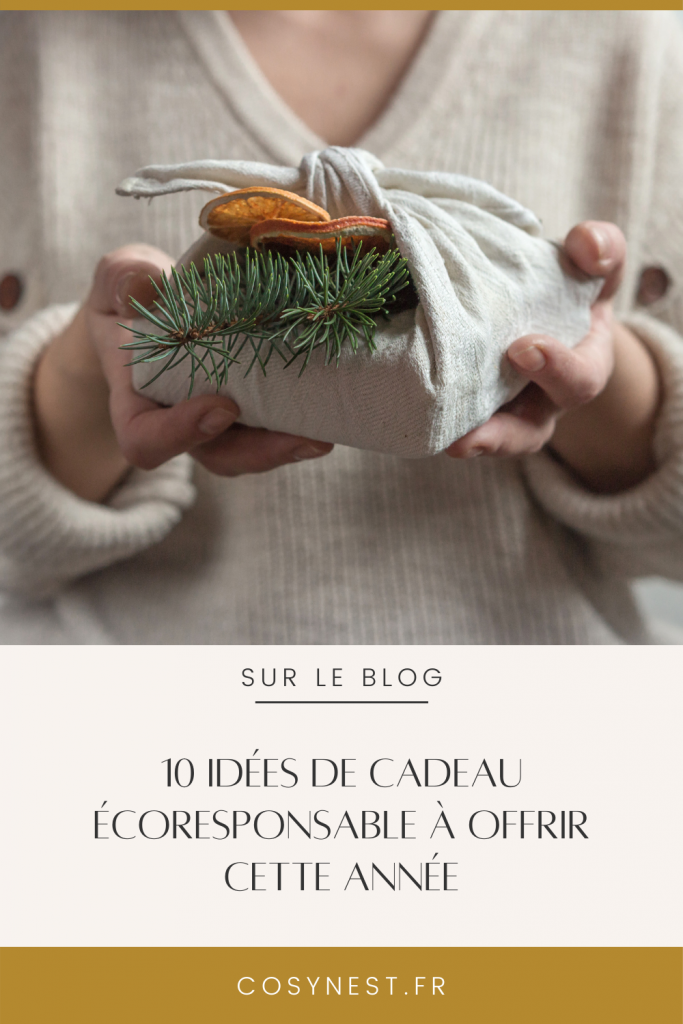 Montage Pinterest _ article 10 idées de cadeaux écoresponsables