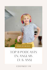 CosyNest-Podcasts enfants anglais- Pinterest Graphics