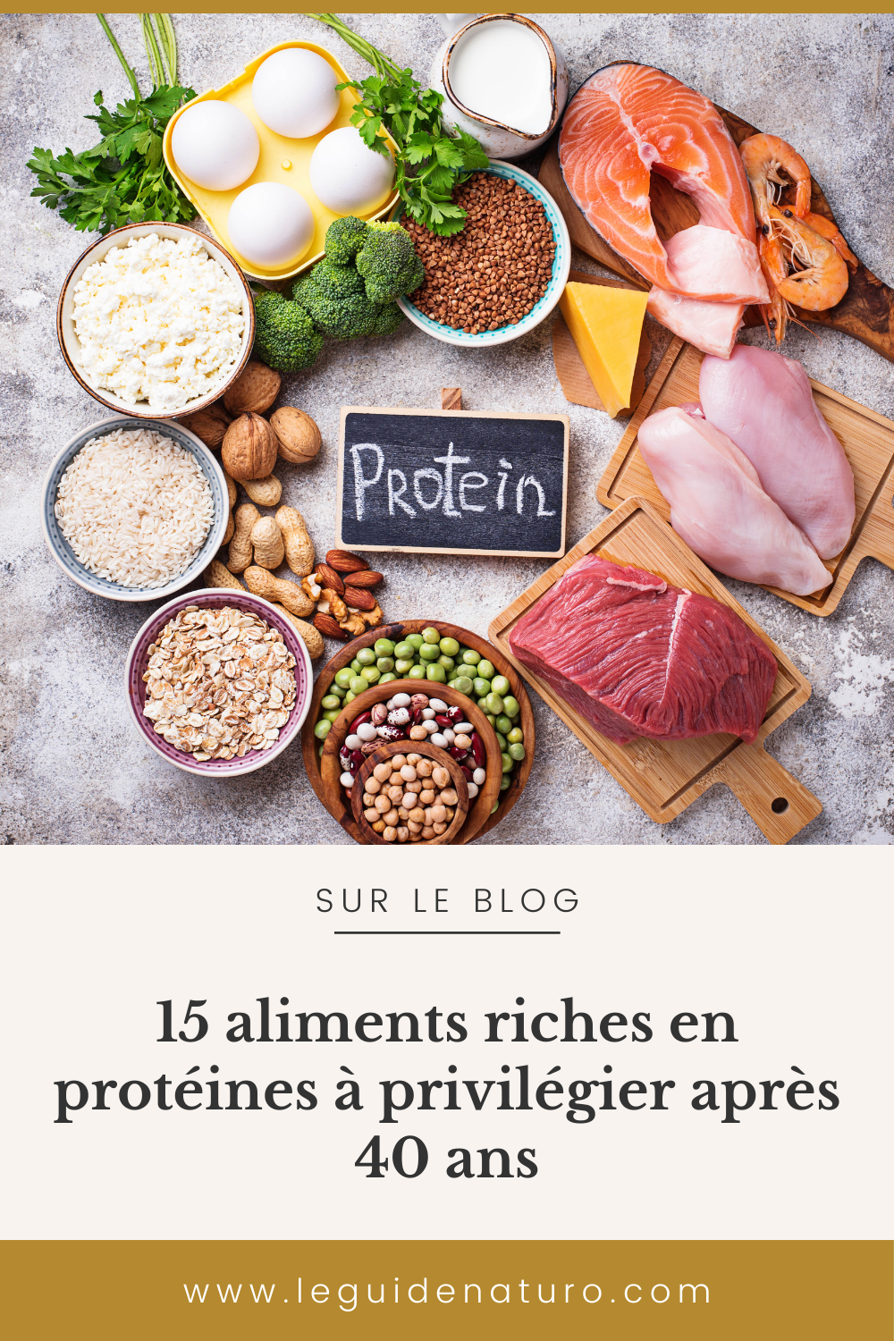 15 aliments riches en protéines- Le guide naturo - Pinterest